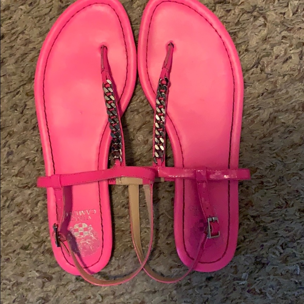 Vince Camuto hot pink sandals
